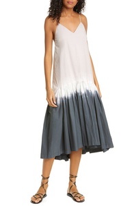 Zelda Tie Dye Stretch Cotton Midi Dress